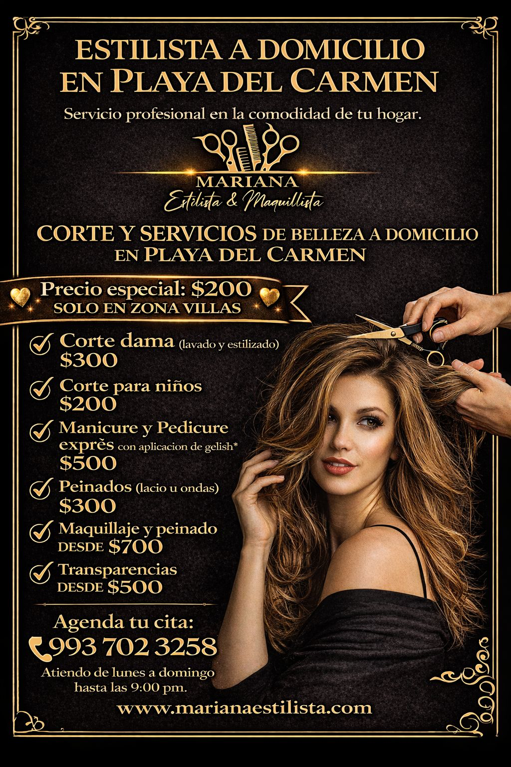 Promoción Mariana Estilista y Maquillista